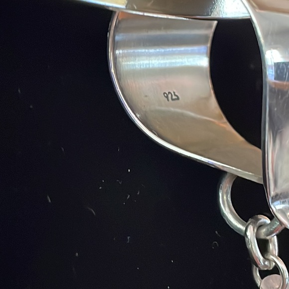 Large 925 Silver pendant slide necklace - Picture 4 of 6